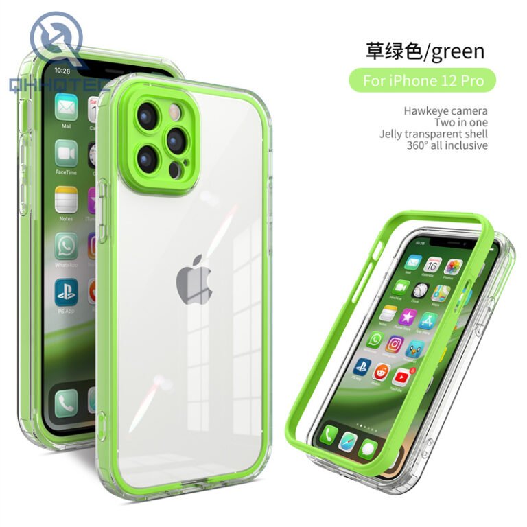 iphone 12 pro max phone cover/ clear 3 in 1 case for iphone