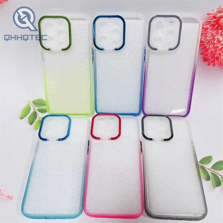 color changing acrylic transparent case for iphone 14 pro max
