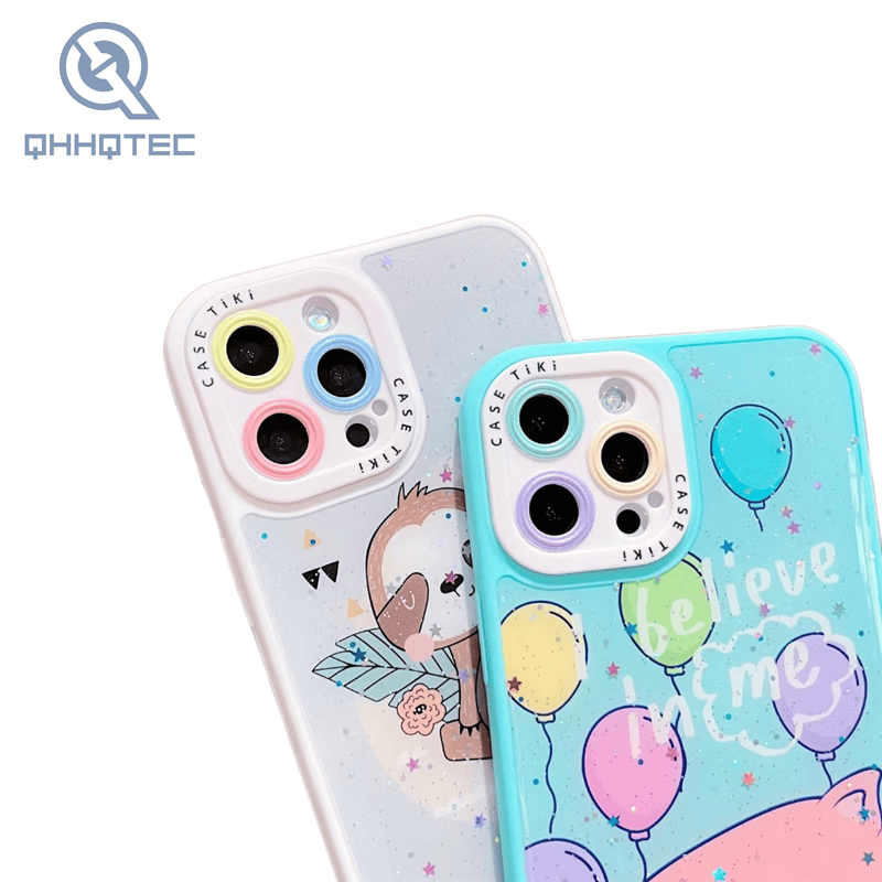 girl design case with lanyard for iphone