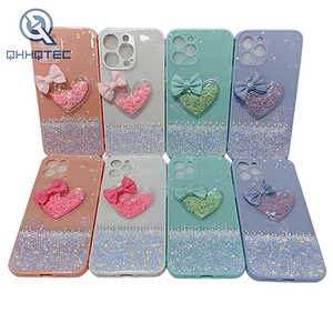 arylic glitter case with chain (复制)