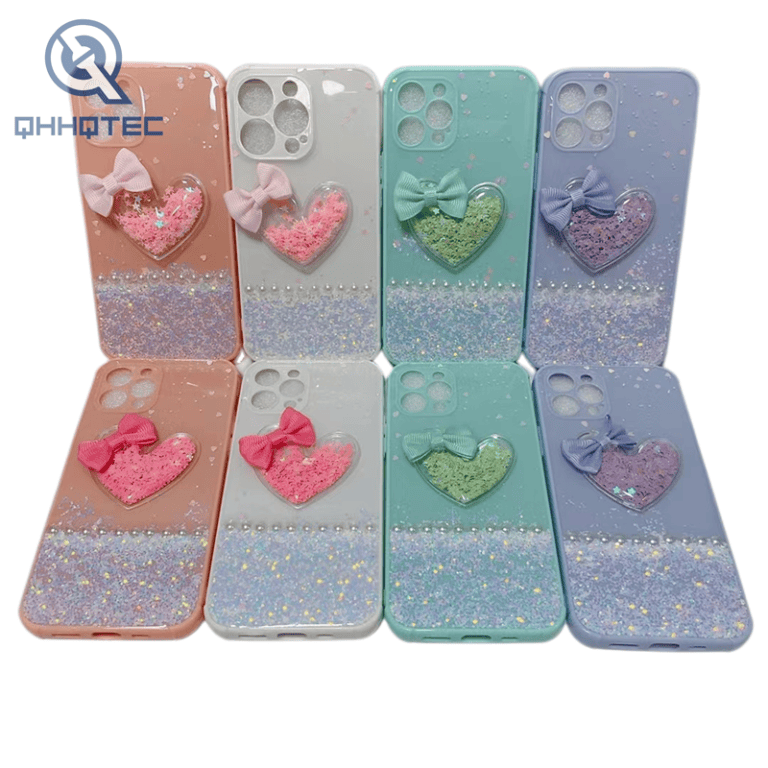 arylic glitter case with chain (复制)