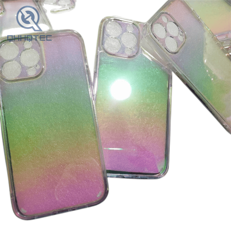 color changing transparent acrylic cover for cell phone