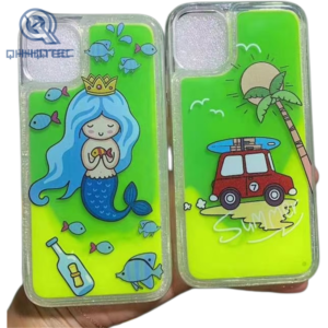 luminous liquid case with design (复制)