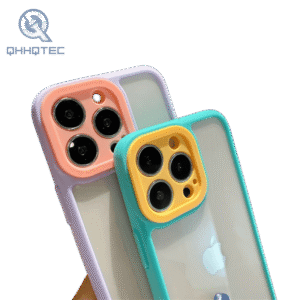 transparent phone cases double color protect cover for iphone