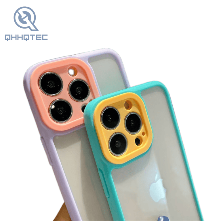 transparent phone cases double color protect cover for iphone
