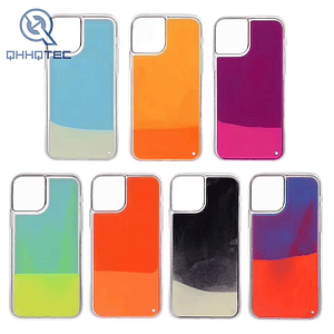 luminous liquid case with double color