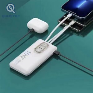 10w 4 in 1 cable power bank
