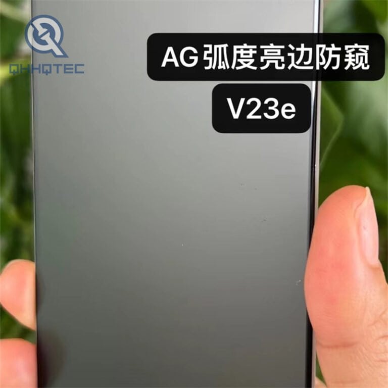 ag curve glossy side privacy film tempered glass