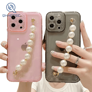 clear diamon case with chain