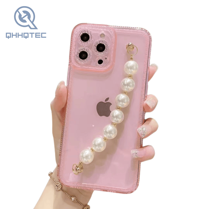 clear diamon case with chain
