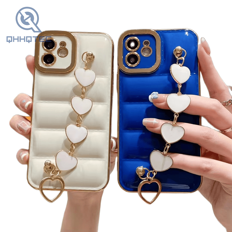electronic leather tpu case with chain (复制)
