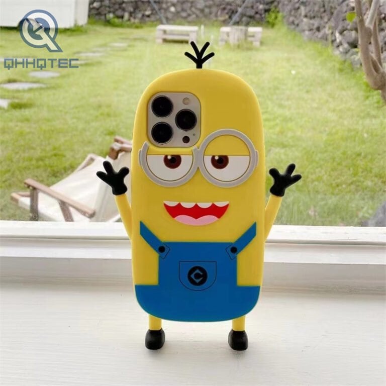minions 3d silicone phone case