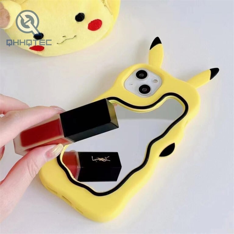 mirror 3d silicone phone cover