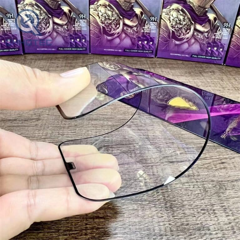 og big curve purple tempered glass