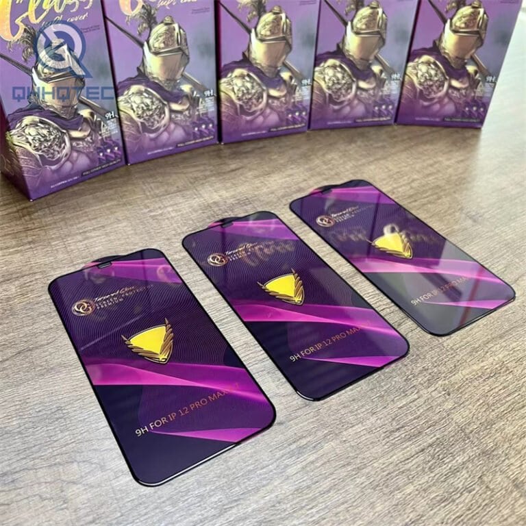 og big curve purple tempered glass