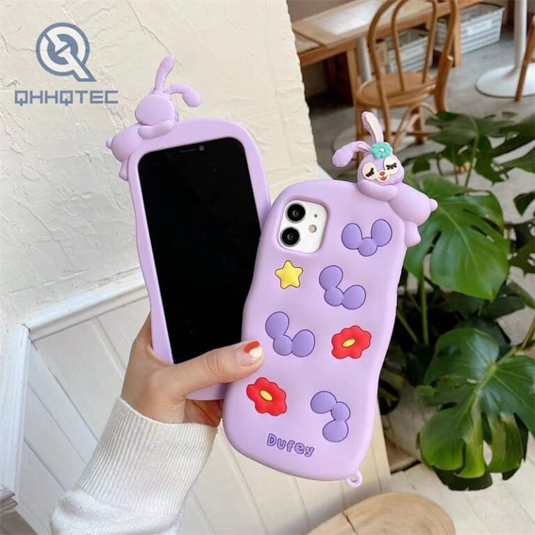 papa rabbit 3d silicone case