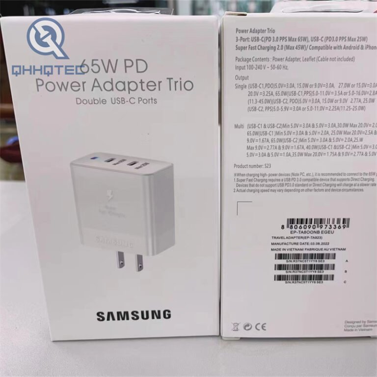 samsung 65w pd power adapter new s23 super fast charger