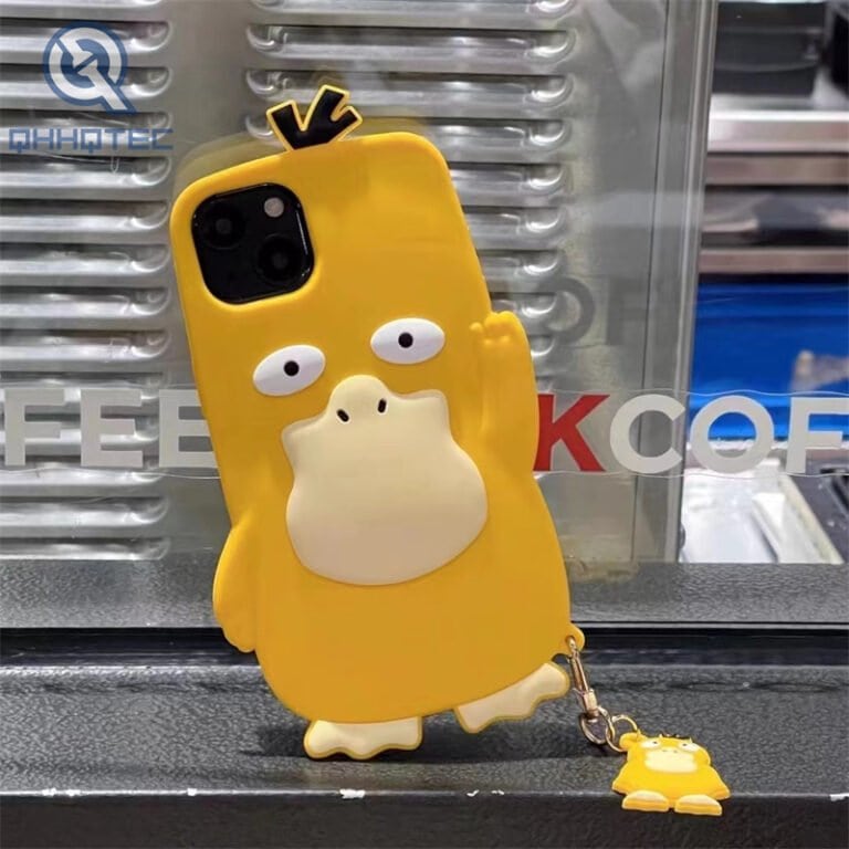 yellow duck silicone phone case