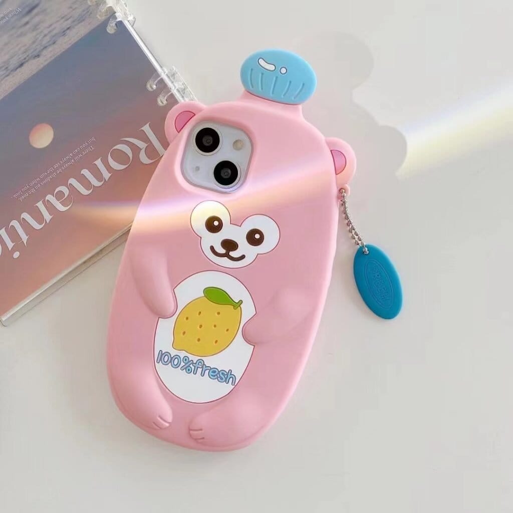 cute bear 3d silicone case