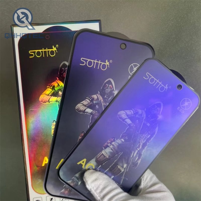 anti static ag matte anti spy tempered glass privacy glass