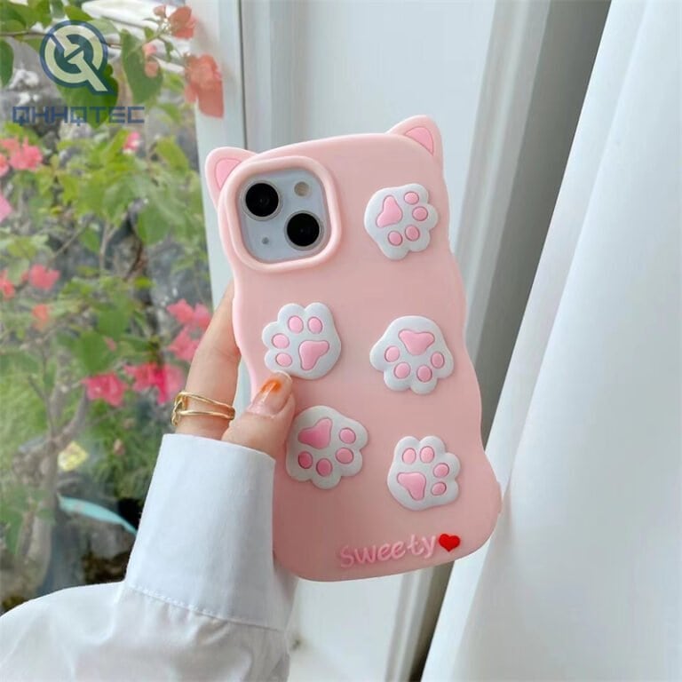 cat paw silicone case