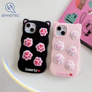 cat paw silicone case