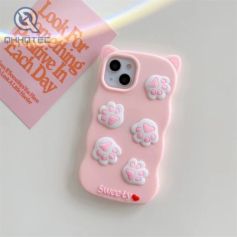 cat paw silicone case