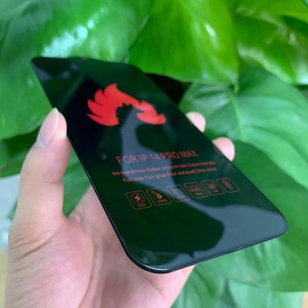 new hot sale fire wolfimitation electrostatic tempered glass