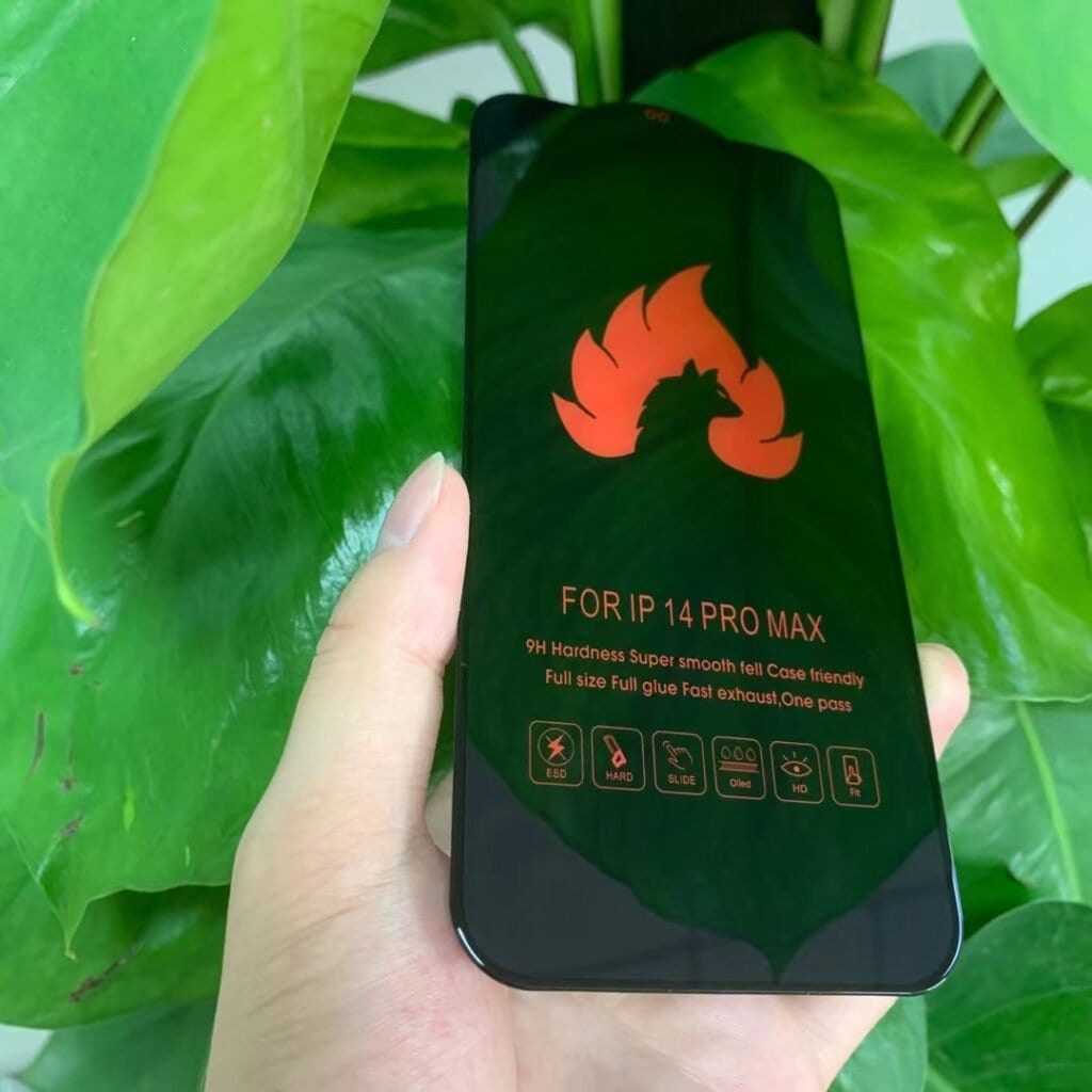 new hot sale fire wolfimitation electrostatic tempered glass