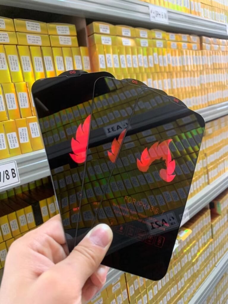 new hot sale fire wolfimitation electrostatic tempered glass