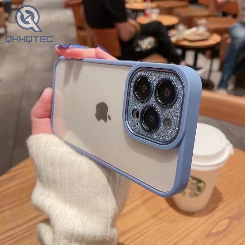 color changing diamond camera acrylic case for iphone (复制)