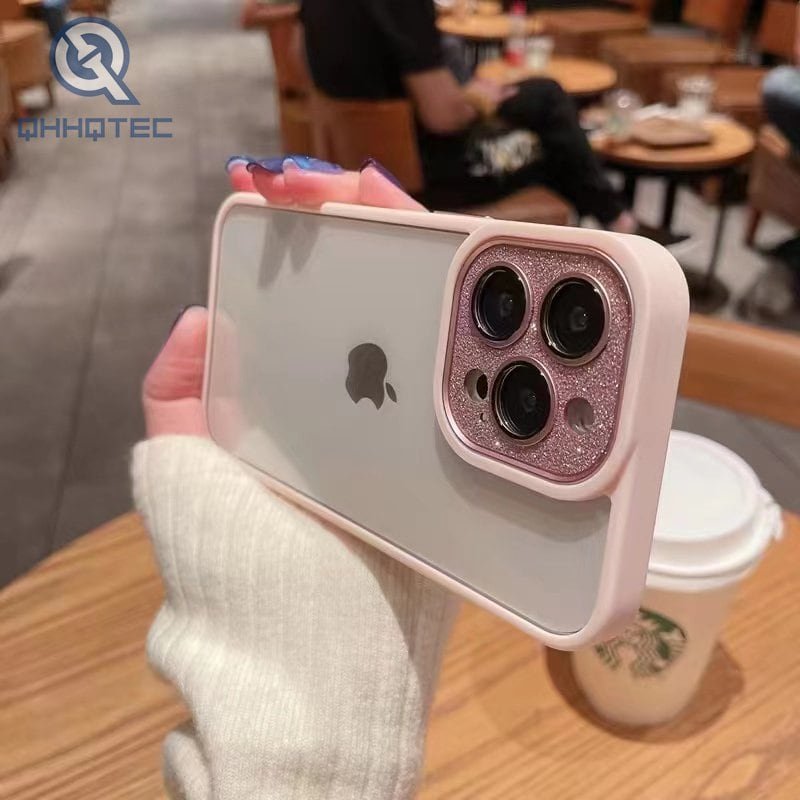 color changing diamond camera acrylic case for iphone (复制)