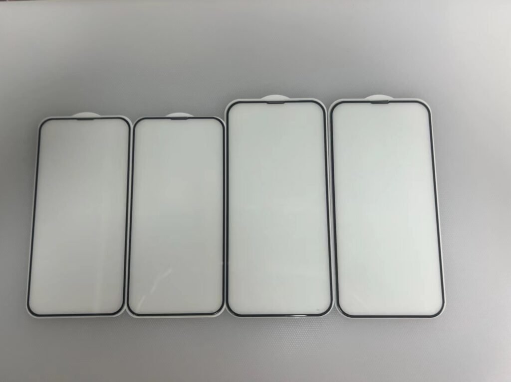 curve silkprinting temepred glass with dust filter