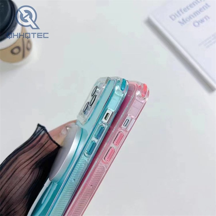 2 in 1 magsafe transparent case for iphone android