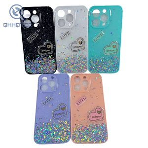 solid color adhesive process with small accessory phone case for iphone 13