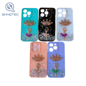 crown accessory dropper process phone case for iphone 15 pro