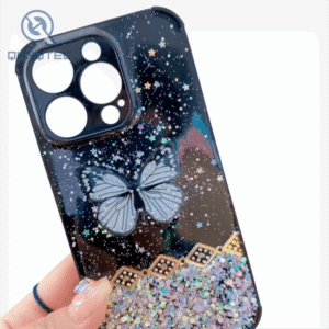 beautiful shining butterflies pattern with diamonds decoration best phone cases for iphone 13