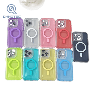 hot selling magnetic and lens film phone case for iphone 13