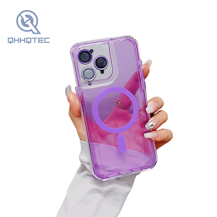hot selling magnetic and lens film phone case for iphone 13