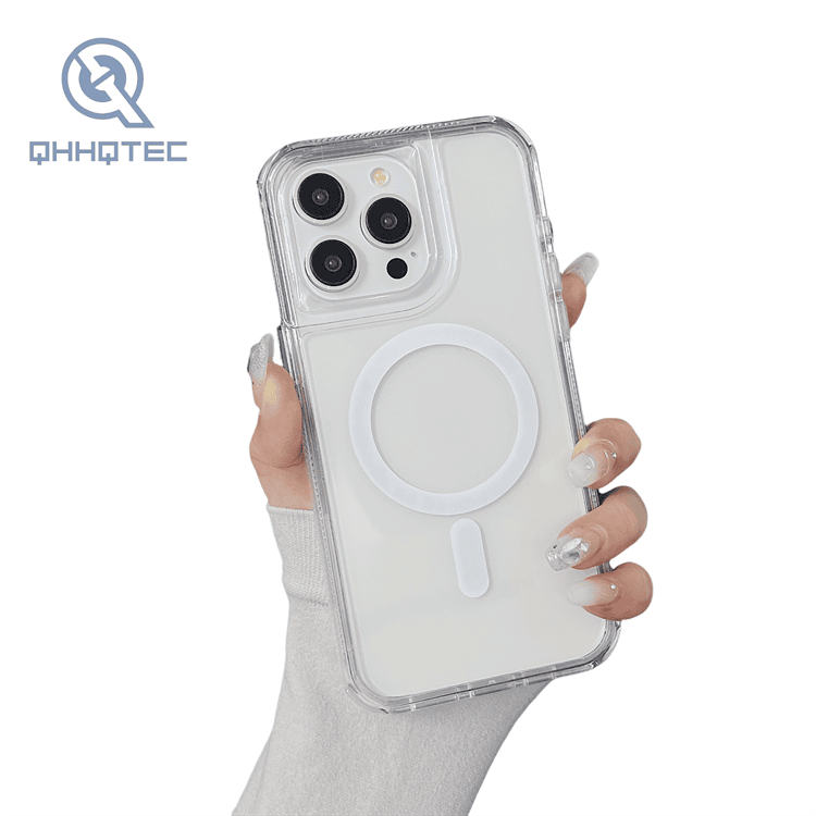 colorful transparent magnetic phone case for iphone 13 pro