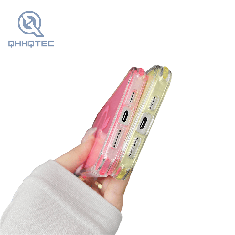 colorful transparent magnetic phone case for iphone 13 pro