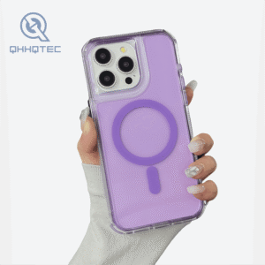 colorful transparent magnetic phone case for iphone 13 pro