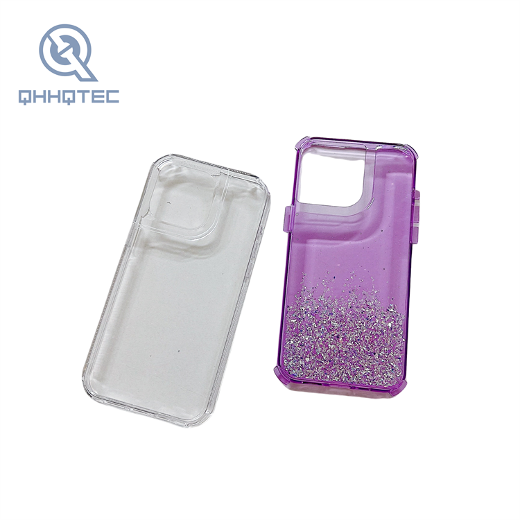 simple and durable transparent dropper phone case for iphone 14