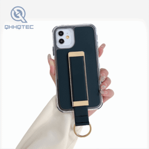 three in one leather material with stand phone case for iphone 14 pro