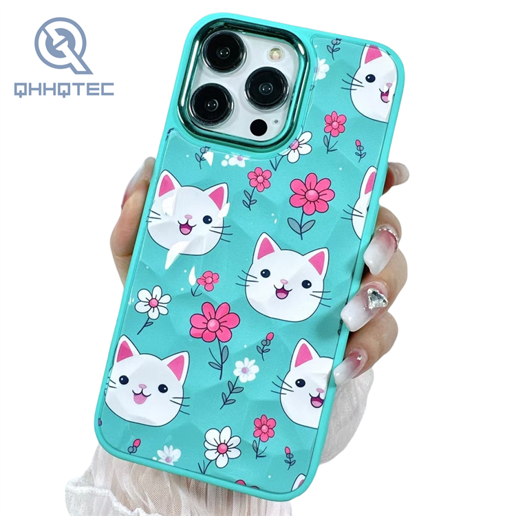 cute glitter decoration girl phone cases for iphone 14 pro max