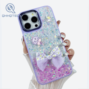 bling glitter with butterfly lovely decoration phone cases for iphone