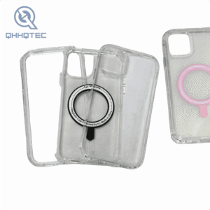 magnetic transparent 3 in 1 phone cases for iphone