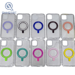 magnetic transparent 3 in 1 phone cases for iphone