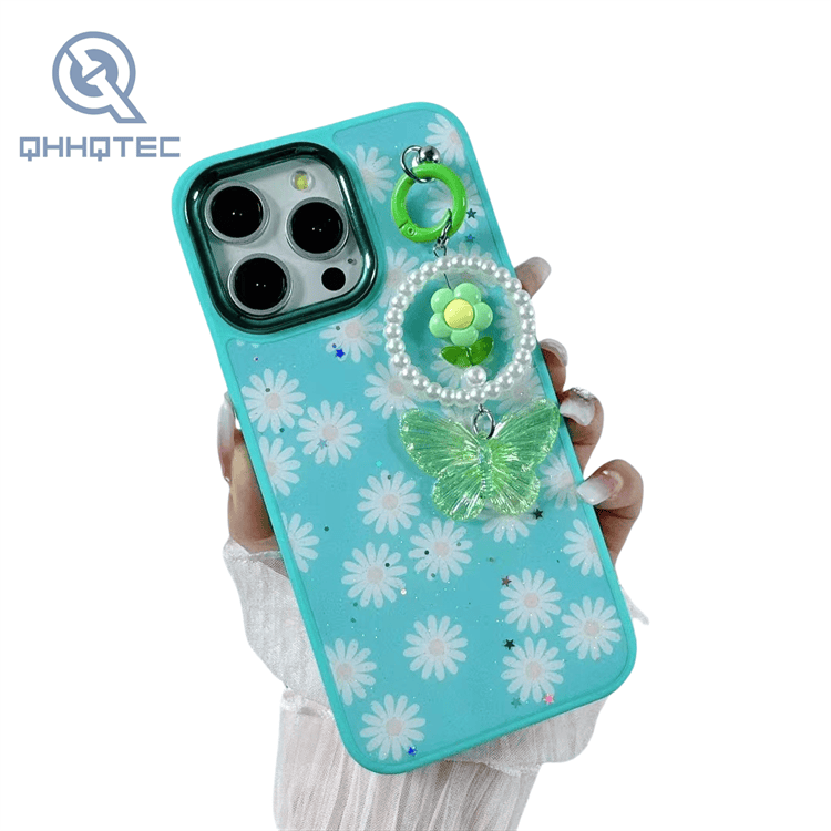 customized printing with pendant decoration phone cases for iphone