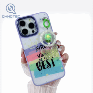 customized printing with pendant decoration phone cases for iphone